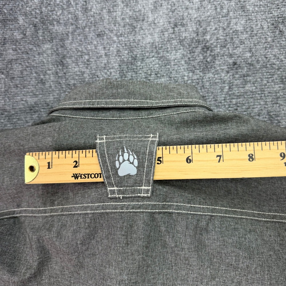 Alaskan Hardgear Duluth Trading Shirt Men XL Grey Bush Pilot Button Down Stretch - Picture 5 of 12